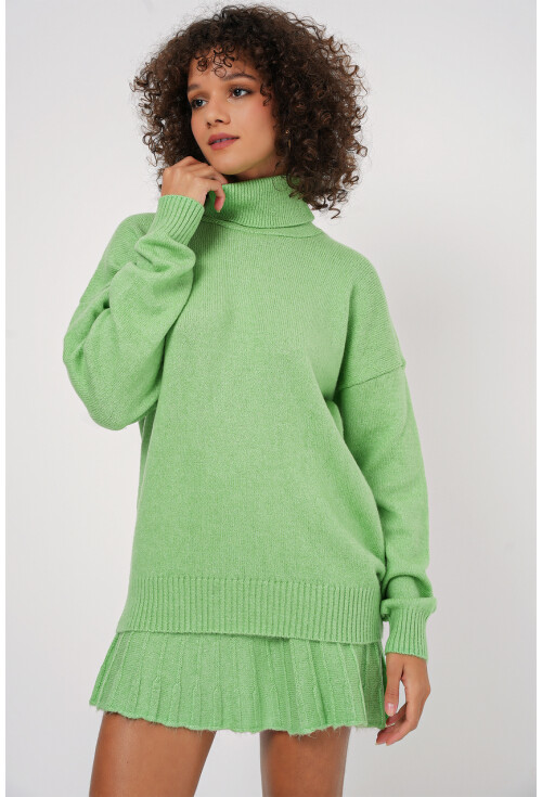 15891 Kazak Etek Triko İkili Takım