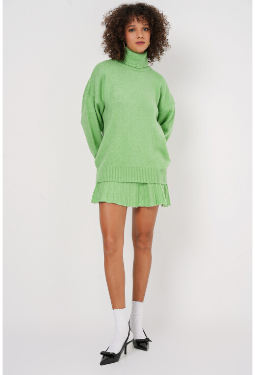 15891 Kazak Etek Triko İkili Takım