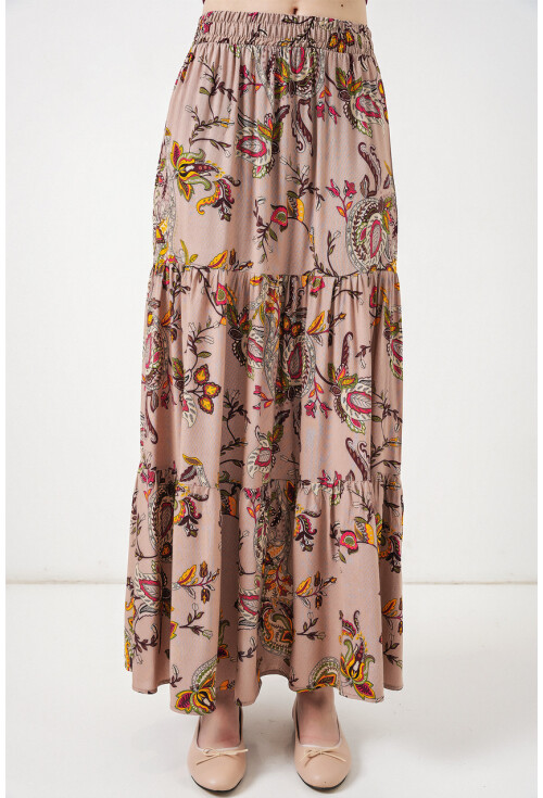1898 Desenli Uzun Etek