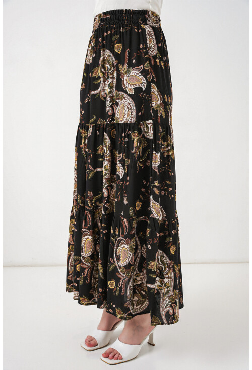 1898 Desenli Uzun Etek