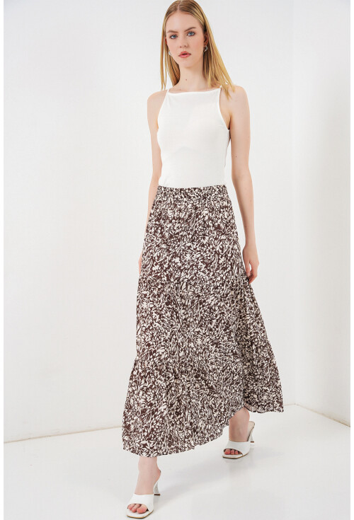 1898 Desenli Uzun Etek