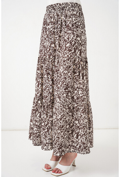 1898 Desenli Uzun Etek