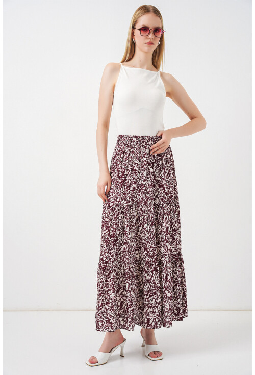 1898 Desenli Uzun Etek