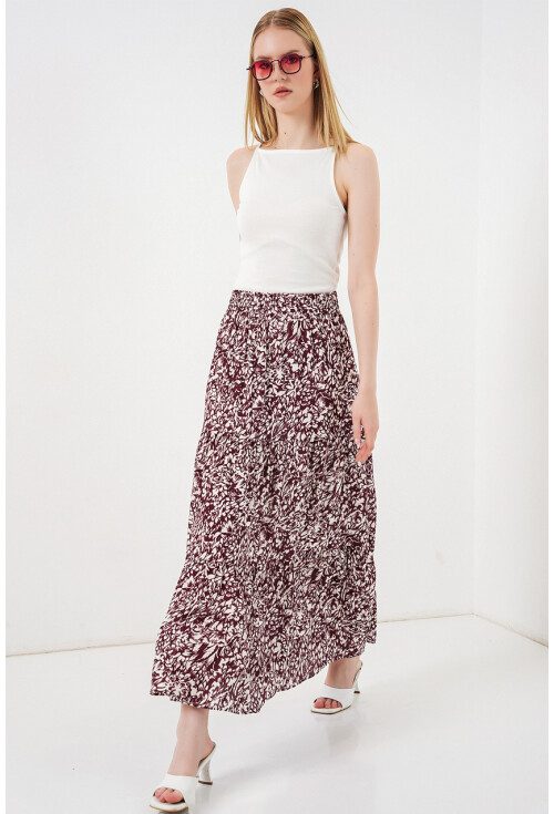 1898 Desenli Uzun Etek