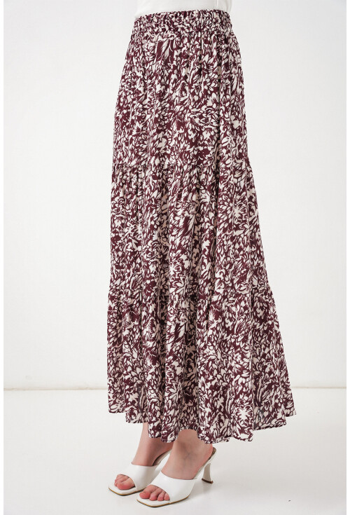 1898 Desenli Uzun Etek