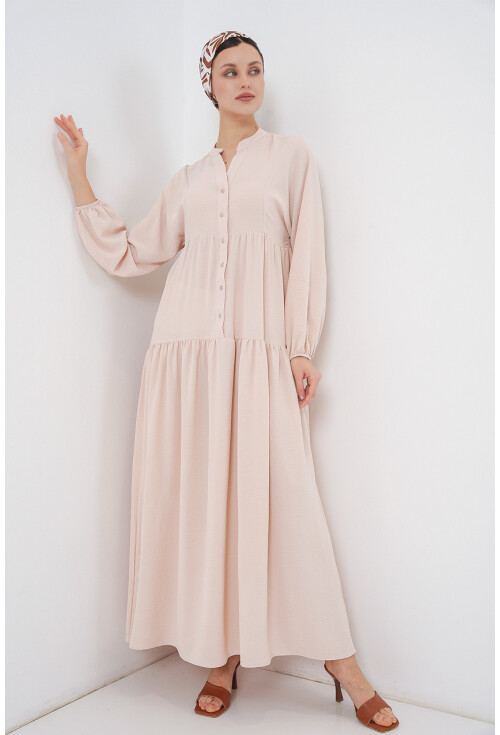 2527 Kadın Uzun Tesettür Elbise