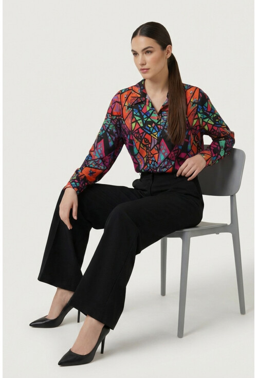 3721 Grafik Desenli Gömlek