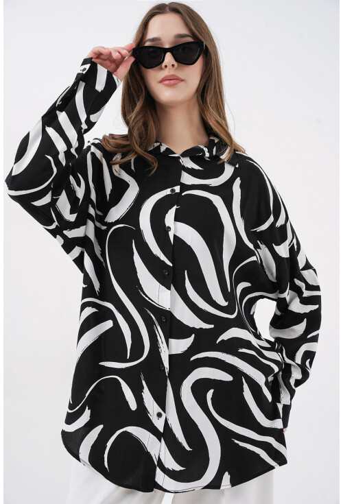 3721 Graphic Patterned Shirt