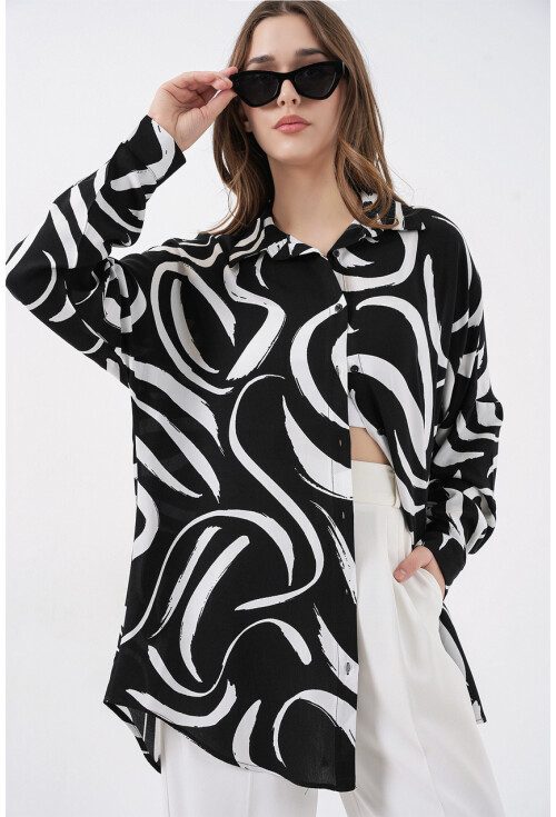 3721 Graphic Patterned Shirt