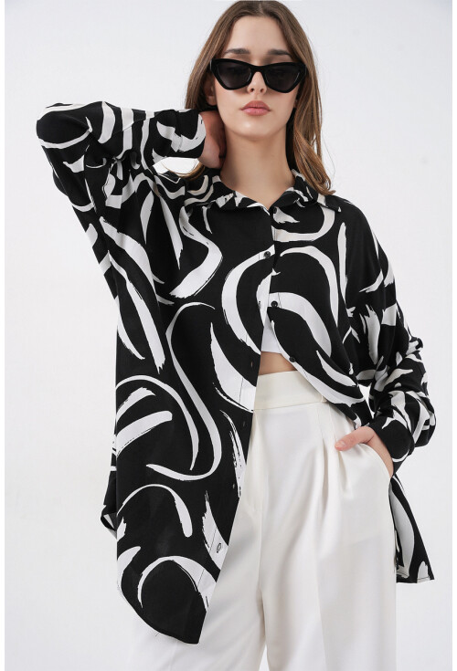 3721 Graphic Patterned Shirt