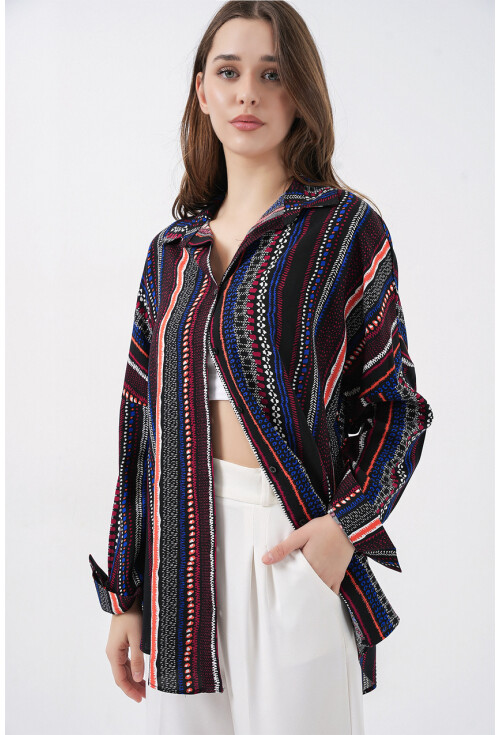 3721 Graphic Patterned Shirt