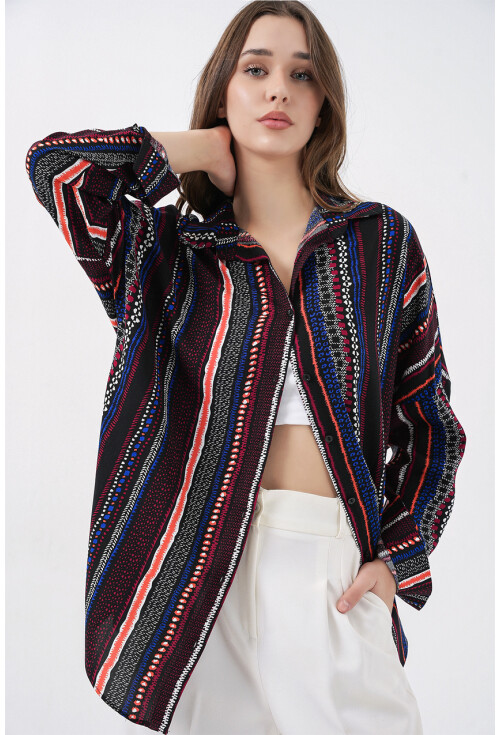 3721 Graphic Patterned Shirt