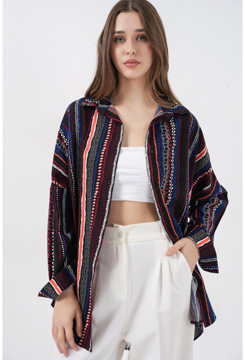 3721 Graphic Patterned Shirt