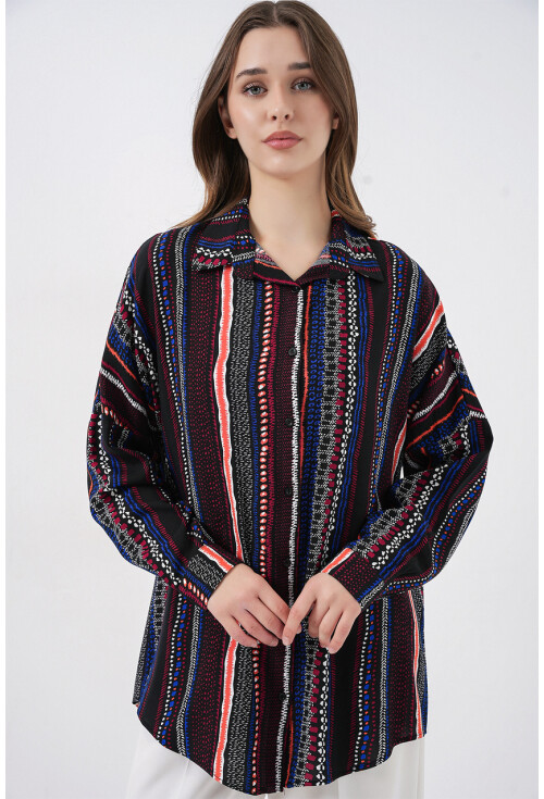 3721 Graphic Patterned Shirt