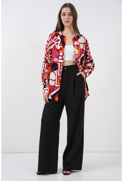 3721 Grafik Desenli Gömlek