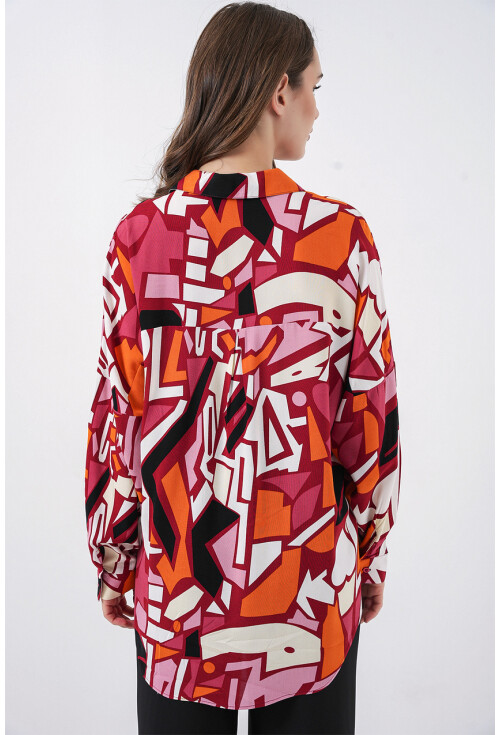3721 Grafik Desenli Gömlek