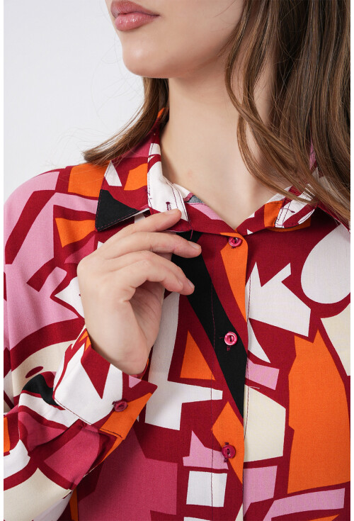 3721 Grafik Desenli Gömlek