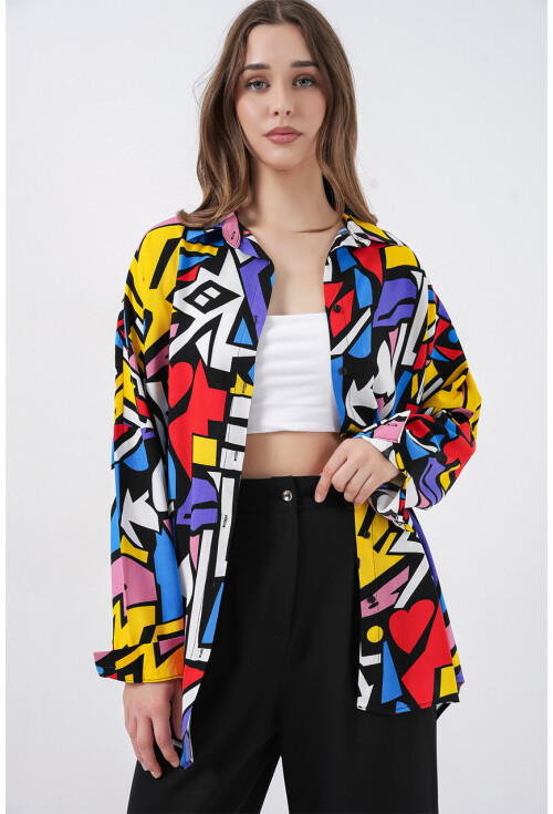 3721 Graphic Patterned Shirt