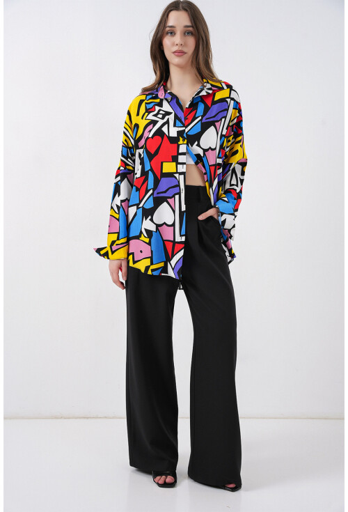 3721 Graphic Patterned Shirt