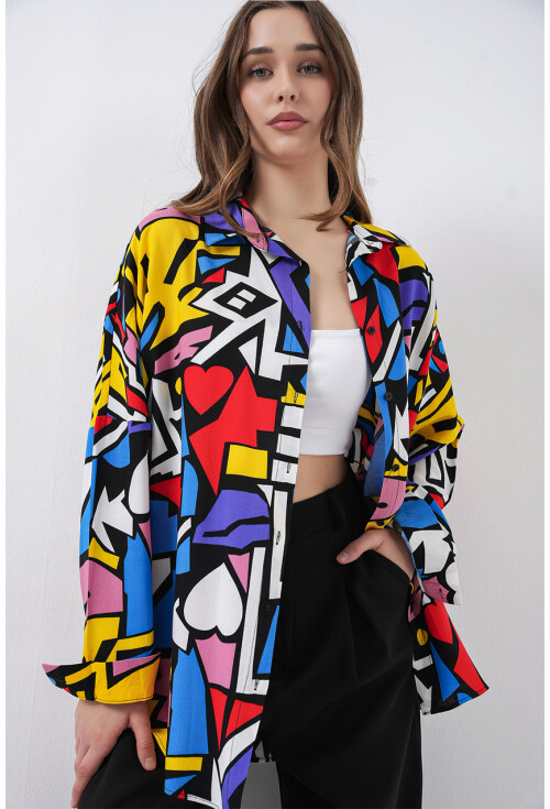 3721 Graphic Patterned Shirt