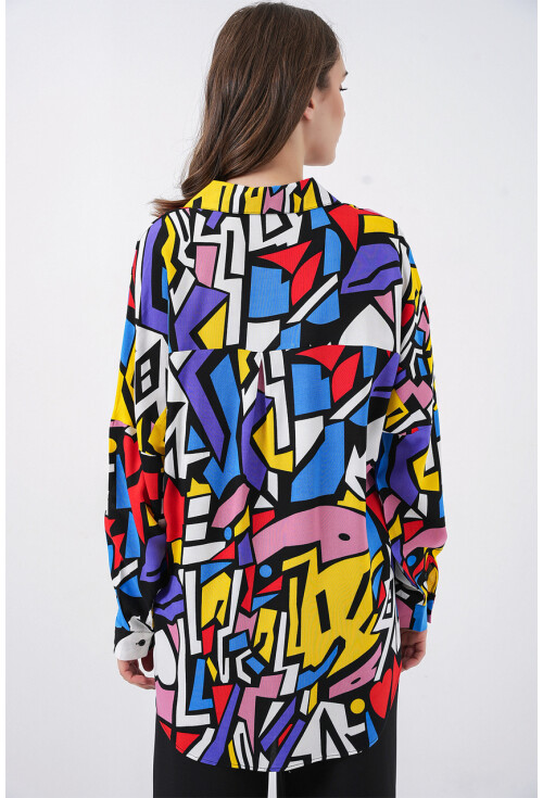 3721 Graphic Patterned Shirt