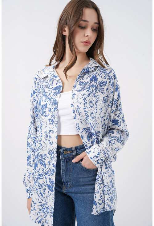 3721 Graphic Patterned Shirt