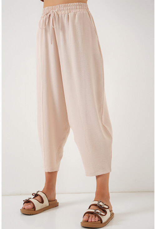 6591 Dokuma Şalvar Pantolon