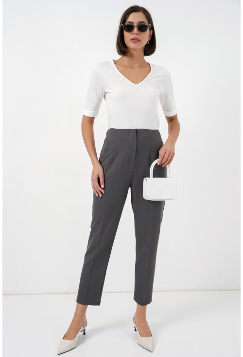 6650 Yüksek Bel Kumaş Pantolon