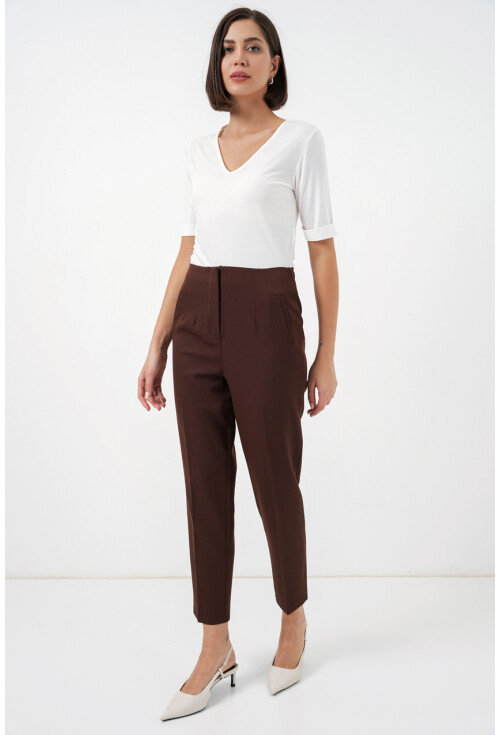 6650 Yüksek Bel Kumaş Pantolon