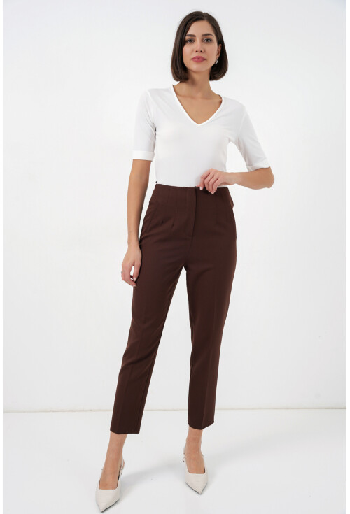 6650 Yüksek Bel Kumaş Pantolon