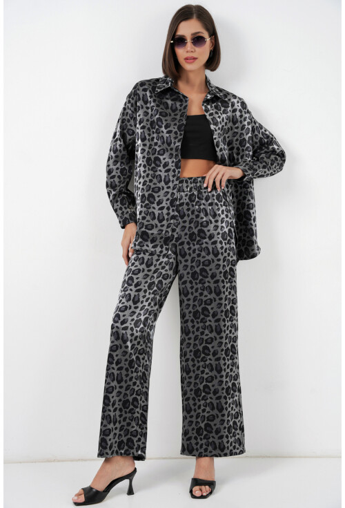 6699 Leopar Desenli Alt Üst Takım