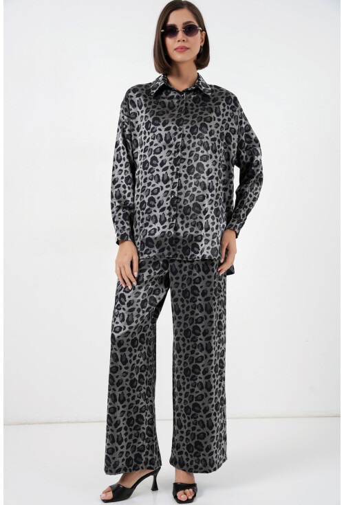 6699 Leopar Desenli Alt Üst Takım
