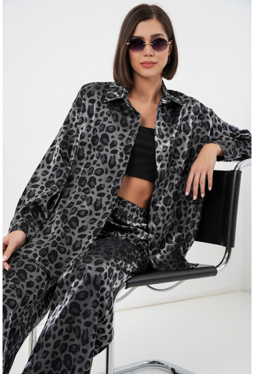 6699 Leopar Desenli Alt Üst Takım