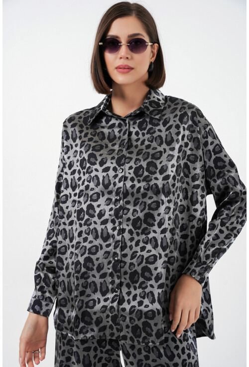 6699 Leopar Desenli Alt Üst Takım