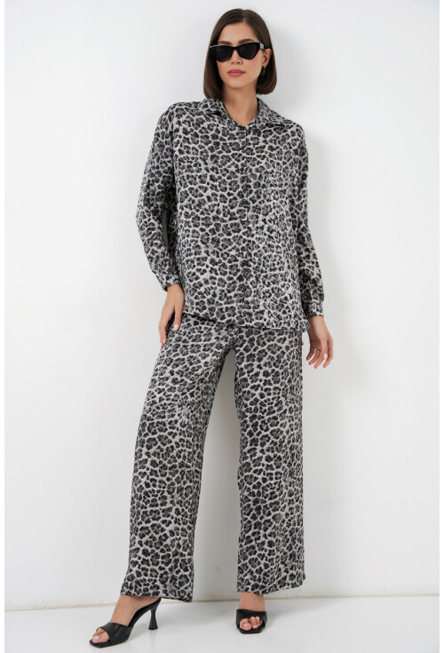 6699 Leopar Desenli Alt Üst Takım
