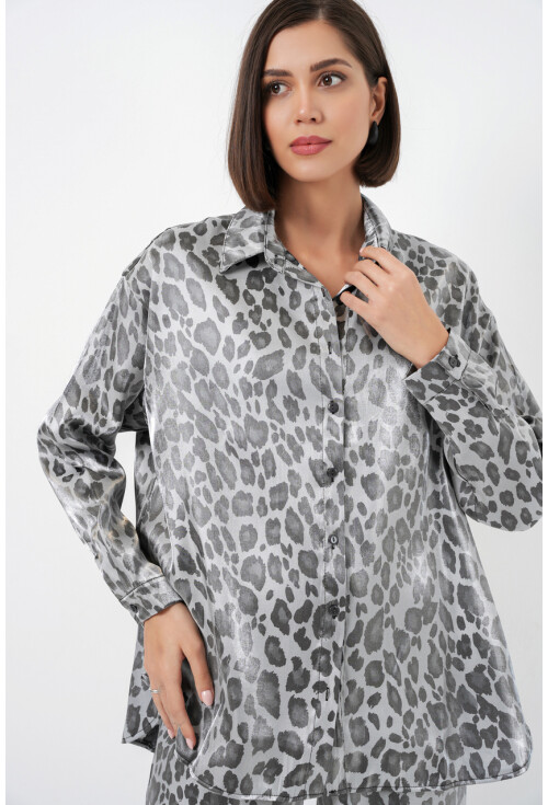 6699 Leopar Desenli Alt Üst Takım