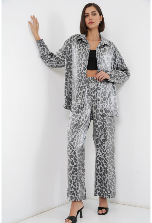 6699 Leopar Desenli Alt Üst Takım