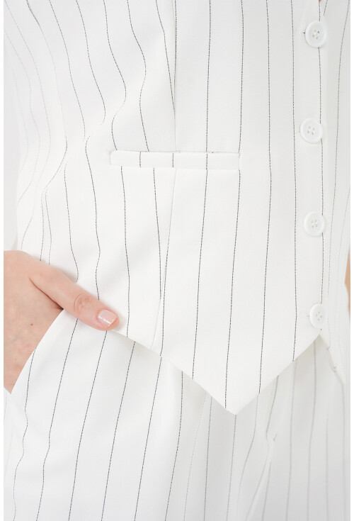 6709 Kadın Yelek Pantolon İkili Takım