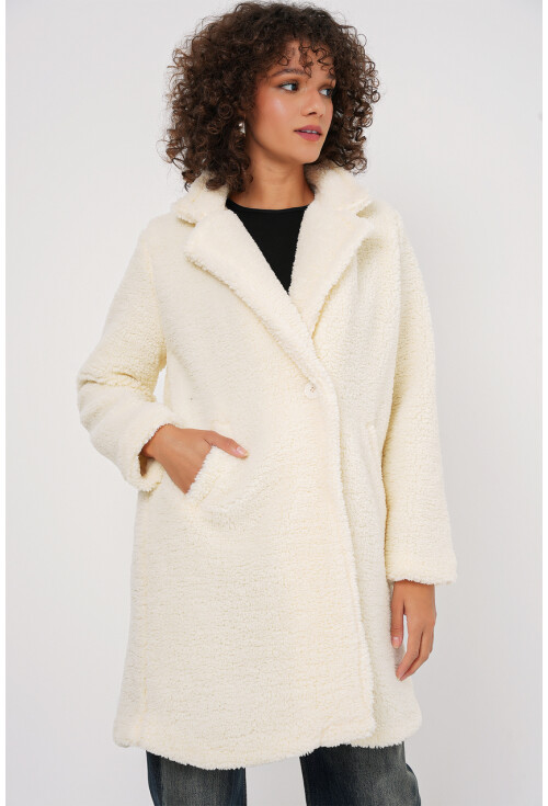 9148 Oversize Peluş Kaban