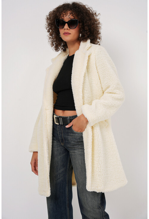 9148 Oversize Peluş Kaban