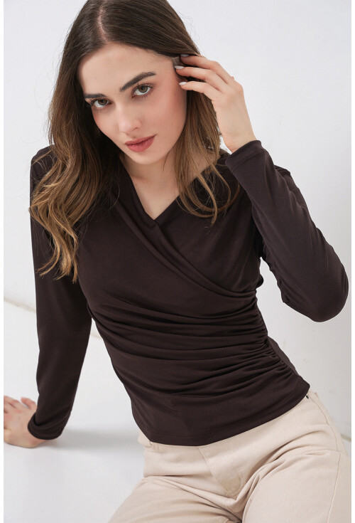 939 Anvelop Yaka Sandy Bluz