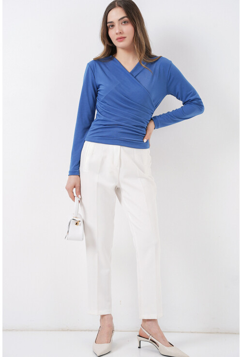 939 Anvelop Yaka Sandy Bluz