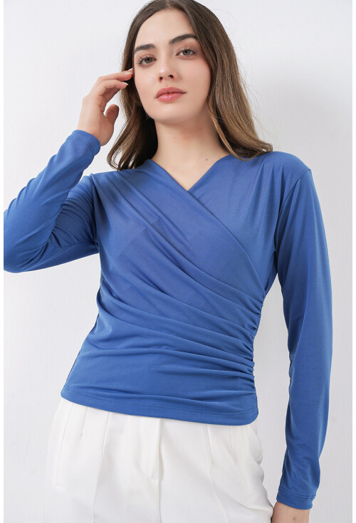 939 Anvelop Yaka Sandy Bluz