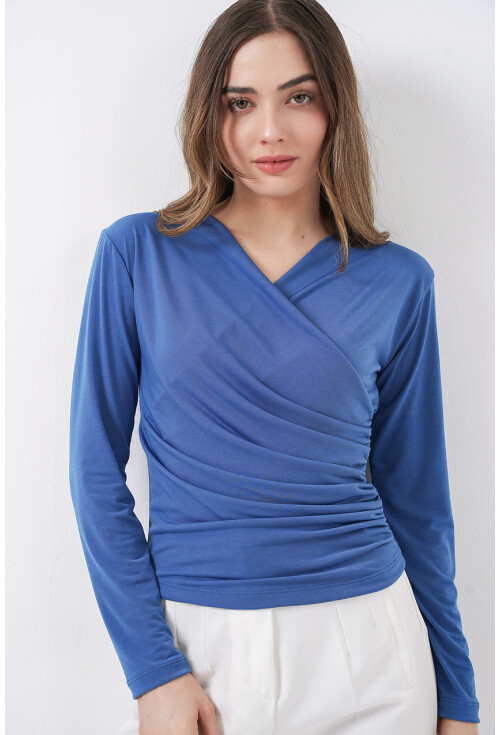 939 Anvelop Yaka Sandy Bluz