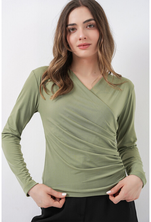 939 Anvelop Yaka Sandy Bluz