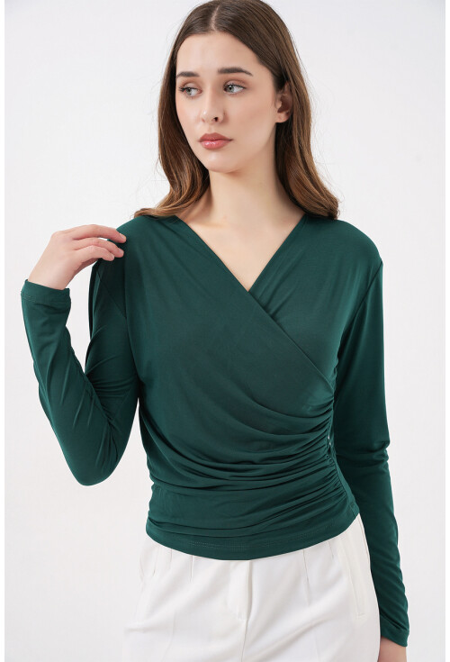 939 Anvelop Yaka Sandy Bluz