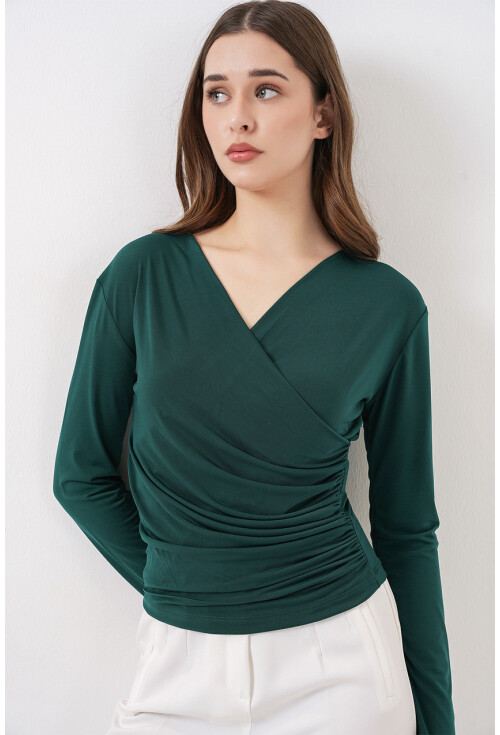 939 Anvelop Yaka Sandy Bluz