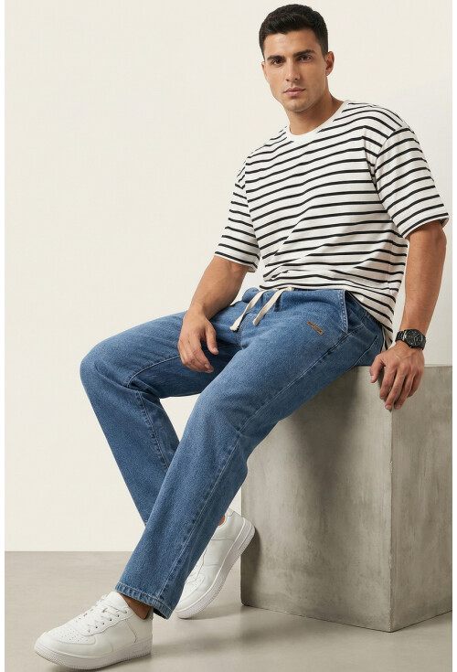 Erkek Rahat Kesim Baggy Jean Pantolon 30073