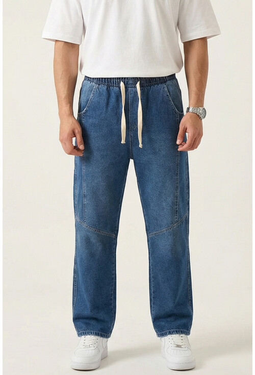 Erkek Rahat Kesim Baggy Jean Pantolon 30074