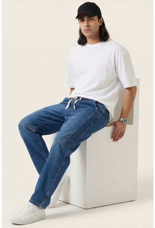 Erkek Rahat Kesim Baggy Jean Pantolon 30074